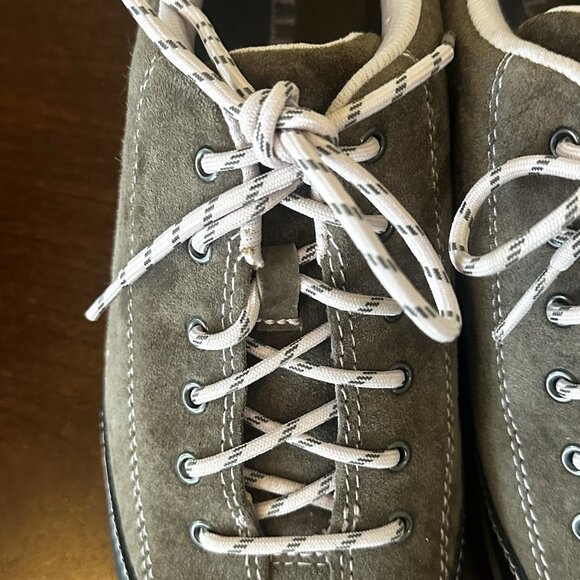 LL Bean Suede Shoe Sneaker 277619 Brown/Pink Lace Up Walking Casual Womens Sz 8 - Picture 7 of 15